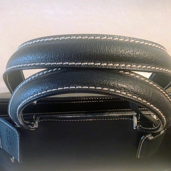 FERRAGAMO GANCINI VINTAGE NEW Padlock Black Leather Men's Bag - Picture 2 of 16